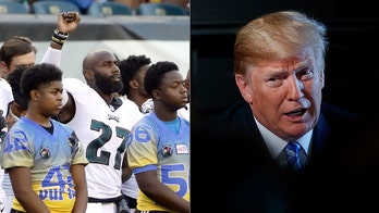 Trump mocks NFL anthem kneelers: 'Be happy, be cool!'