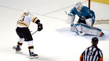 The Bruins used a beautiful set play to finish off the Sharks in OT