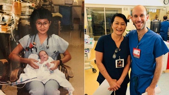 Pediatric resident meets nurse who cared for him as newborn