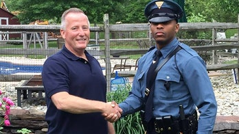 New Jersey Trooper pulls over driver who helped deliver him 27 years ago
