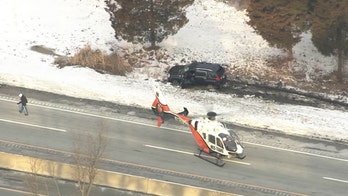 1 injured, NJ Turnpike closed temporarily after dumbbell hits car