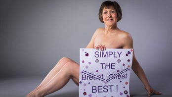 Breast cancer survivor calls herself a 'happy flattie'