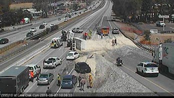 Onion truck crash closes California highway