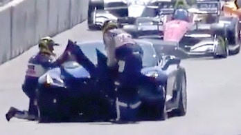 GM executive wrecks Corvette pace car at Indycar's Detroit Grand Prix