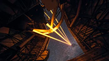 Zap! This awesome laser-armed telescope is fully operational