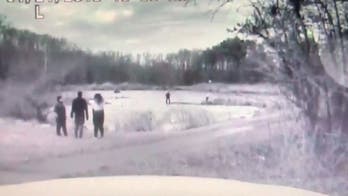 Maryland police officer, 3 others fall through ice on lake before dramatic rescue