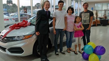 Florida teen wins new Honda for perfect attendance