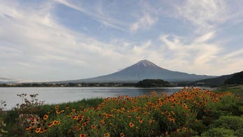 Local residents celebrate Mt Fuji's World Heritage status