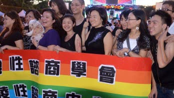 Hundreds gather in Taiwan to support gay marriage bill