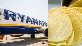 Ryanair passenger nearly arrested over Pringles, water