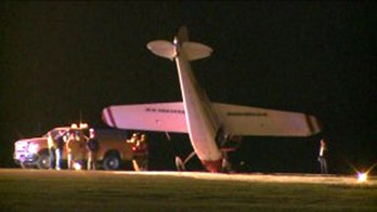 Plane lands on nose at Spirit of St. Louis airport