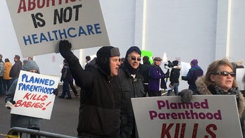 Anti-abortion activists, counter-protesters rally around US