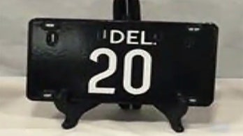 Delaware license plate auctioned for $410,000
