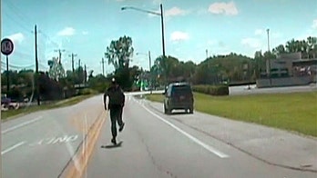 Ohio deputy chases his cruiser as it rolls away at traffic stop