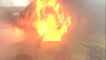 Caught on video: RV with pot-laced candy bursts into flames on bridge