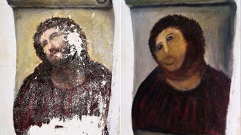 Infamous botched Jesus painting now a big tourist draw