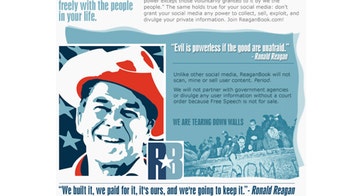 New website ReaganBook wants a friend request from conservatives