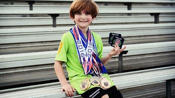 6-year-old Texas runner with cerebral palsy defies odds to win medals