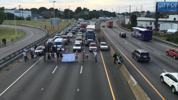 Black Lives Matter activists arrested after protest stops traffic in Virginia