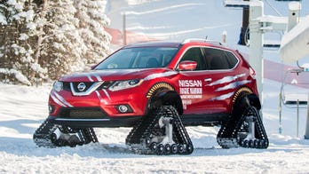 Nissan Rogue powers up ski slopes on tracks