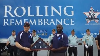 Flag's cross-country journey raises funds for children of fallen heroes