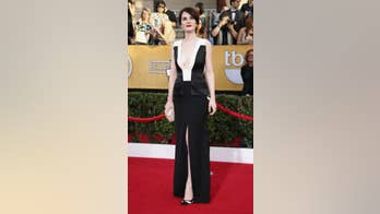 ‘Downton Abbey’ Star Stuns in Daring, Low-Cut Dress