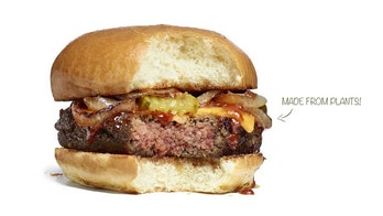 Biochemist creates a veggie burger that 'bleeds'