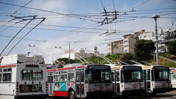 Mob of 10 mugs passenger on San Francisco streetcar