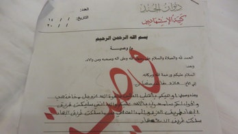 ISIS fighters' handwritten letters found at abandoned Mosul training compound