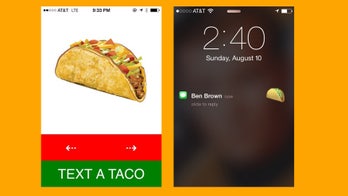 Taco by text with a custom emoji