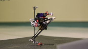 This adorable jumping robot is totally off the wall