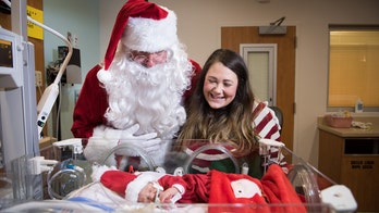Santa pays special visit to hospital's tiniest patients