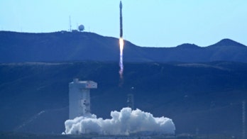 High-res commercial satellite launches from California coast