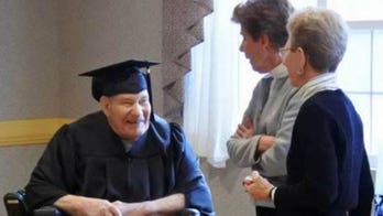 WWII Navy Seabee awarded high school diploma at 90