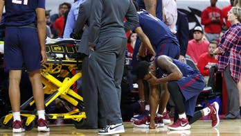 South Carolina State basketball player has terrifying collapse on the court