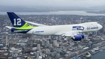 Boeing unveils Seattle Seahawks 747 plane