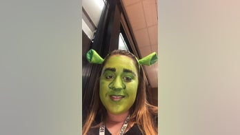 Phony Shrek startles officer; he writes ticket anyway