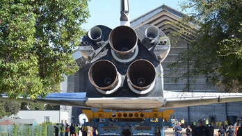 Space Shuttle Endeavour Arrives at Its New L.A. Museum Home