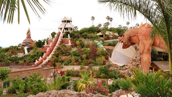 Terrifying waterslide in Spain takes riders through a shark tank