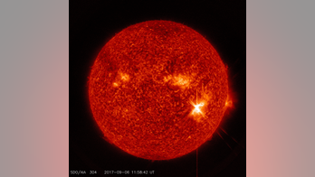 Giant sunspot unleashes 2 more powerful solar flares