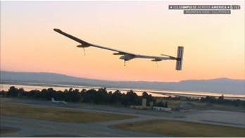 Solar-powered plane begins historic cross-country flight