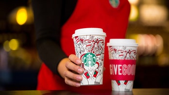 Starbucks' new holiday cups feature festive doodles, Christmas trees