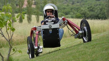 Swincar off-road vehicle crawls up and over almost anything