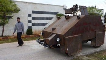 Syrian rebels create homemade high-tech tank