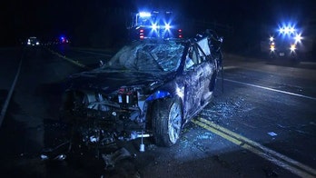 Tesla driver found dead in car submerged in pond