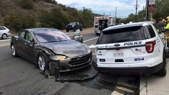 Tesla in Autopilot mode crashes into California police car