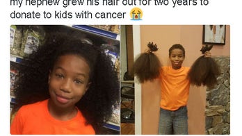 10-year-old grows out hair for cancer patients