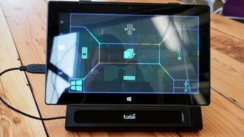 Eye controlled this tablet without touching it!