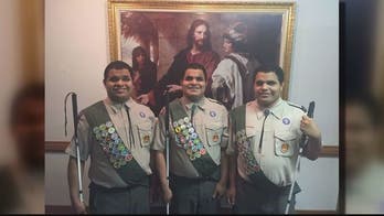 Blind triplets in Virginia make history by achieving rank of Eagle Scout