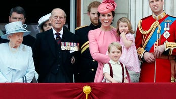 'Trooping the color' in London for queen's official birthday